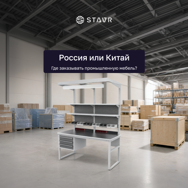 Китай или Россия? Почему при оптовой закупке промышленной мебели дешевле — не всегда выгоднее